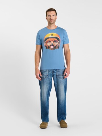 Le Temps Des Cerises Shirt 'WEMBLEY' in Blauw