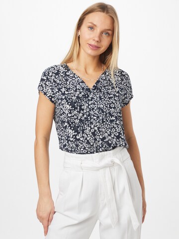 TOM TAILOR Blouse in Blauw: voorkant