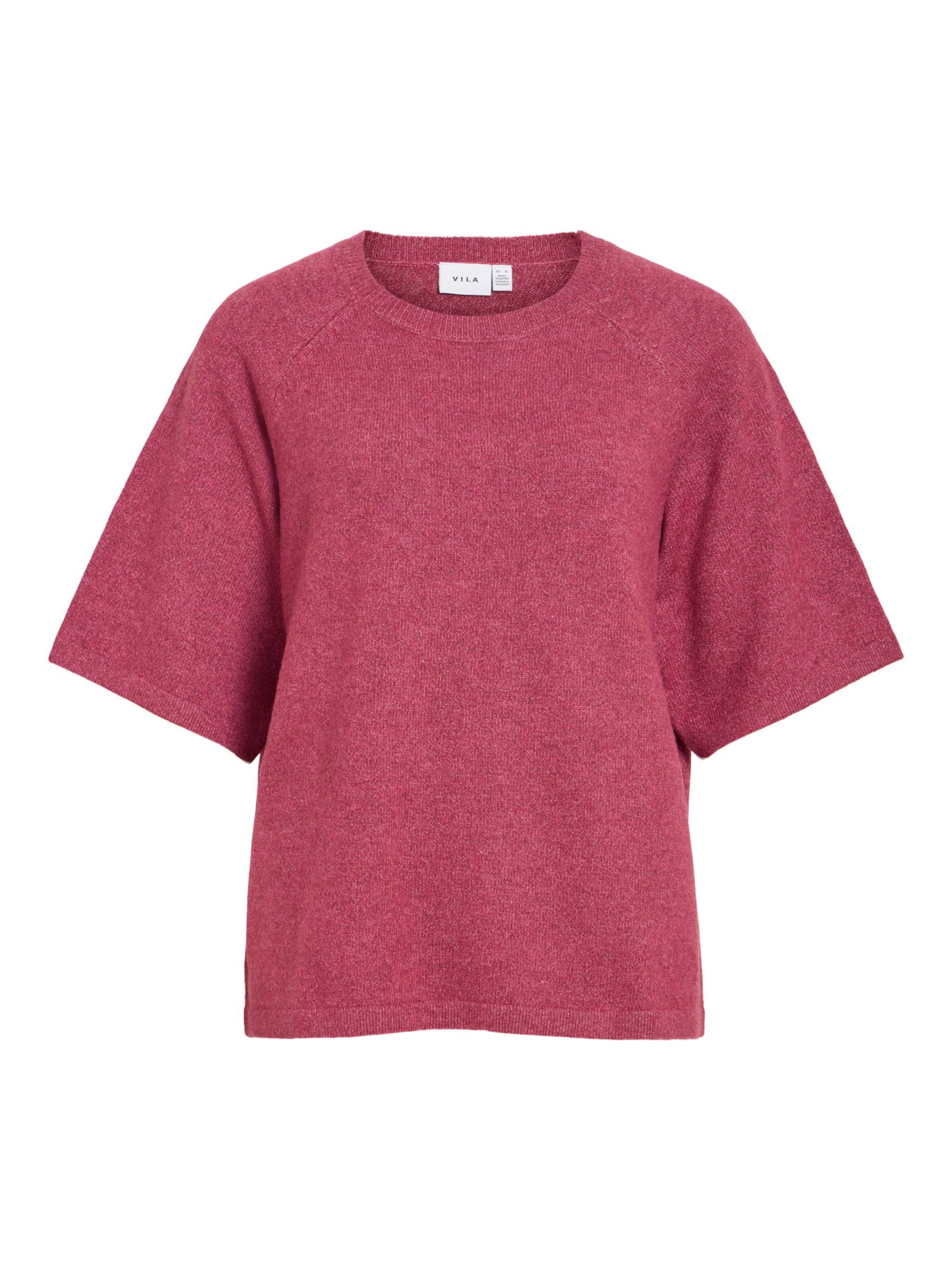 VILA Sweater 'VILiga' in Pink: front
