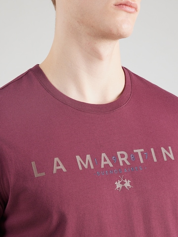 raudona La Martina Marškinėliai