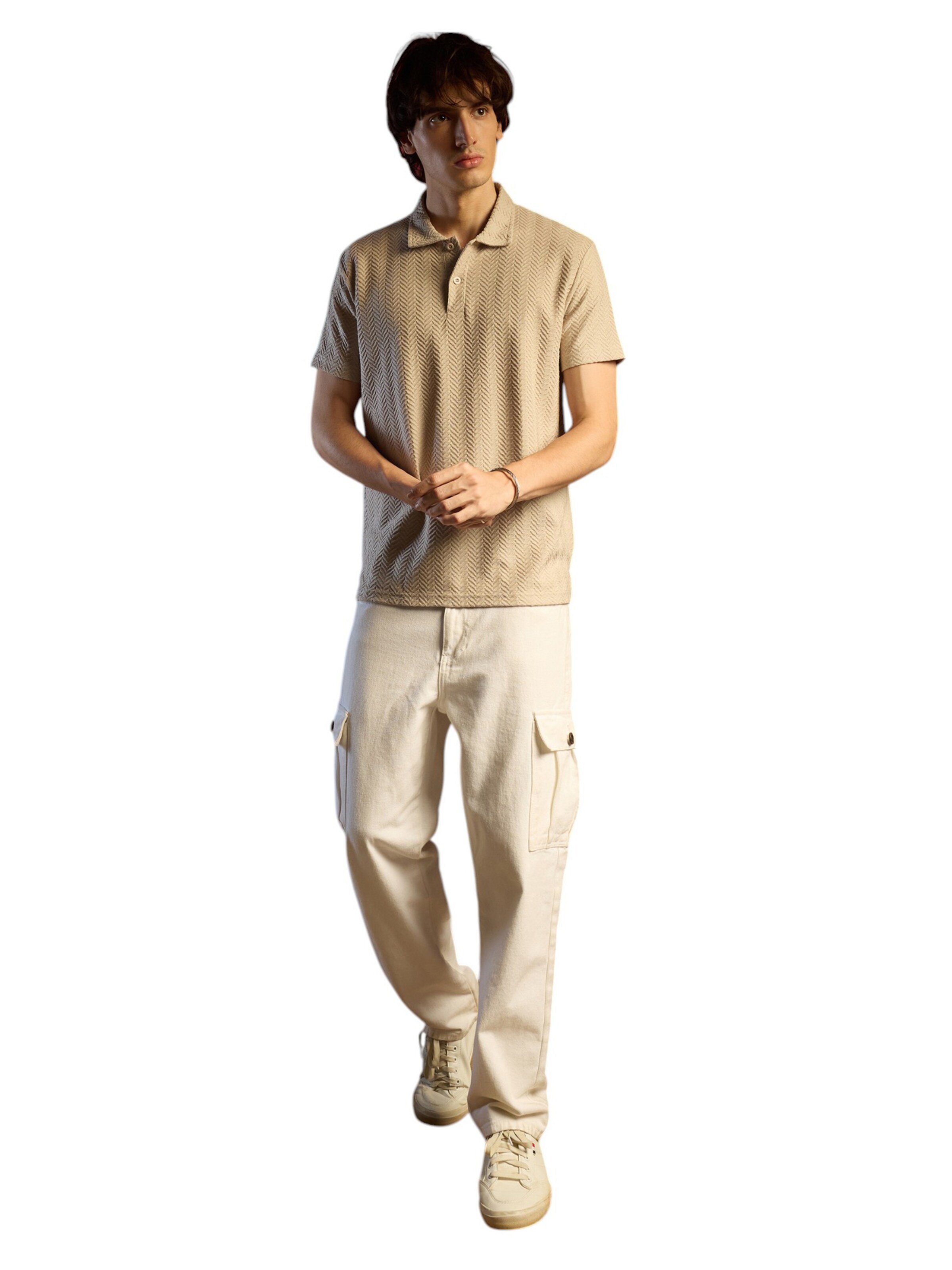 Campus Sutra Shirt in Beige