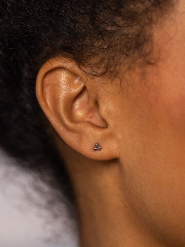 PURELEI Earrings 'Plain' in Silver: front