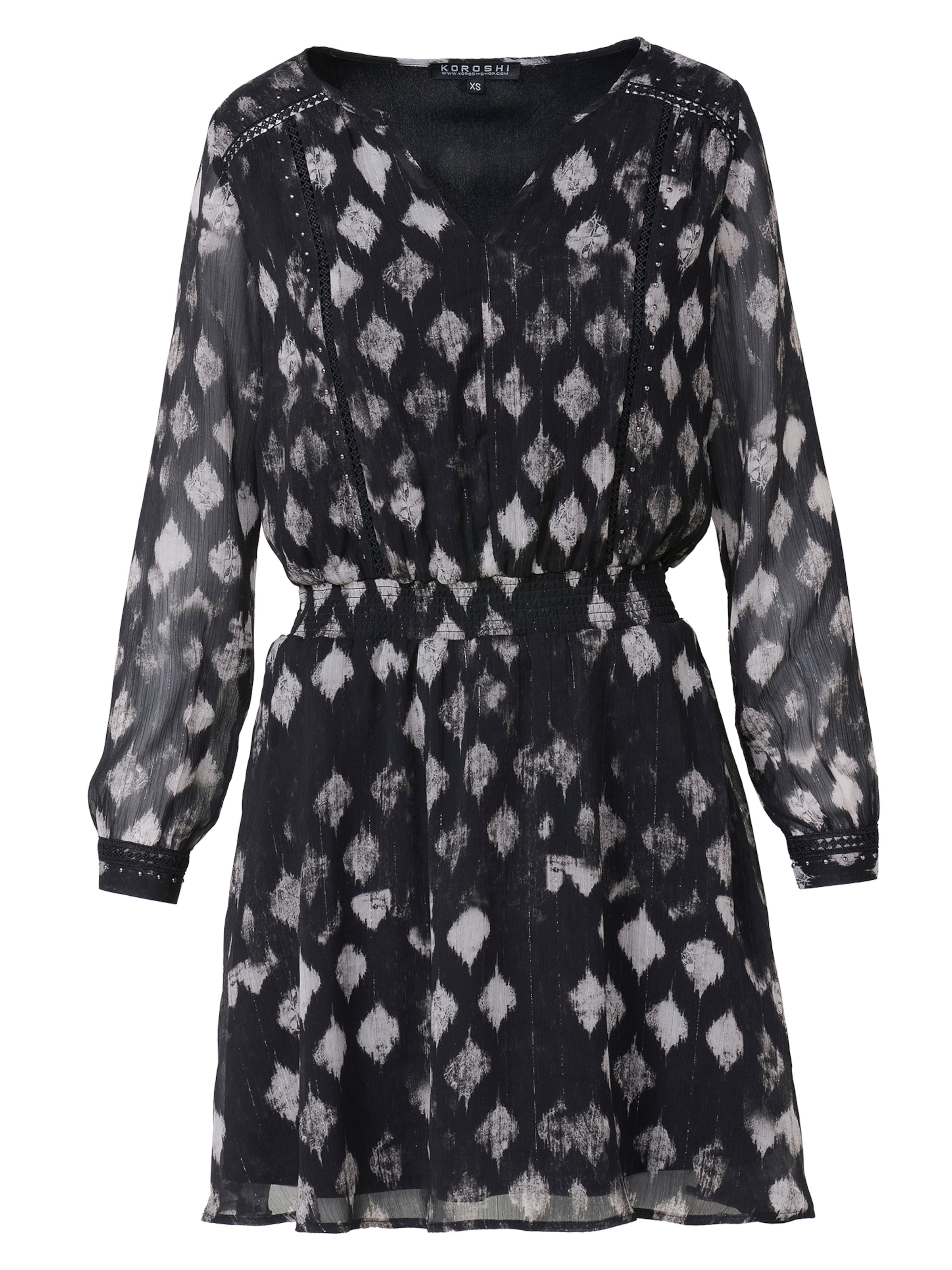 KOROSHI Kleid in Schwarz: Vorderseite