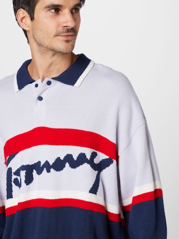 mėlyna Tommy Jeans Megztinis 'Heritage'