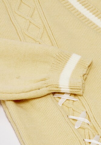 IMMY - Casaco de malha em amarelo