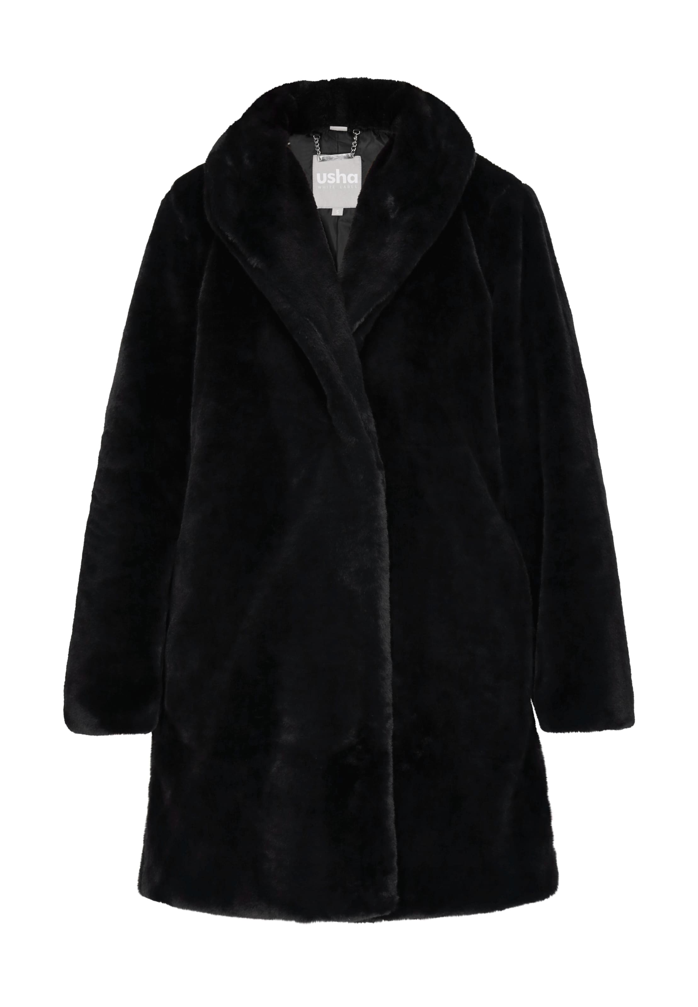 Cappotto di mezza stagione di usha WHITE LABEL in nero: frontale
