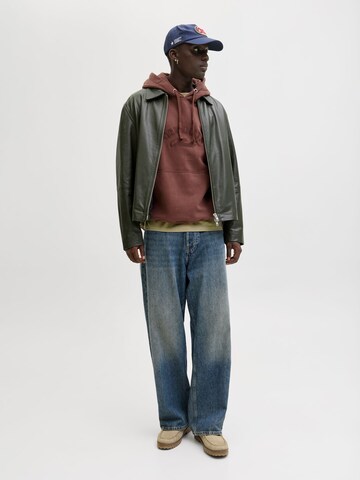 JACK & JONES Sweatshirt 'JORBLEECKER' in Brown