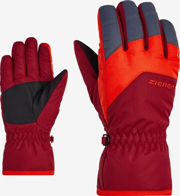 ZIENER Athletic Gloves 'LANDO' in Red: front