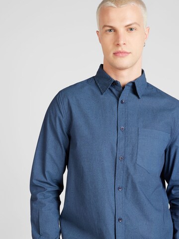 BURTON MENSWEAR LONDON Regular fit Button Up Shirt in Blue