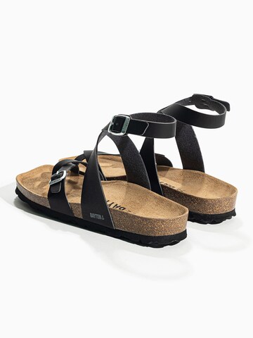 Sandalo con cinturino 'SWAN' di Bayton in nero