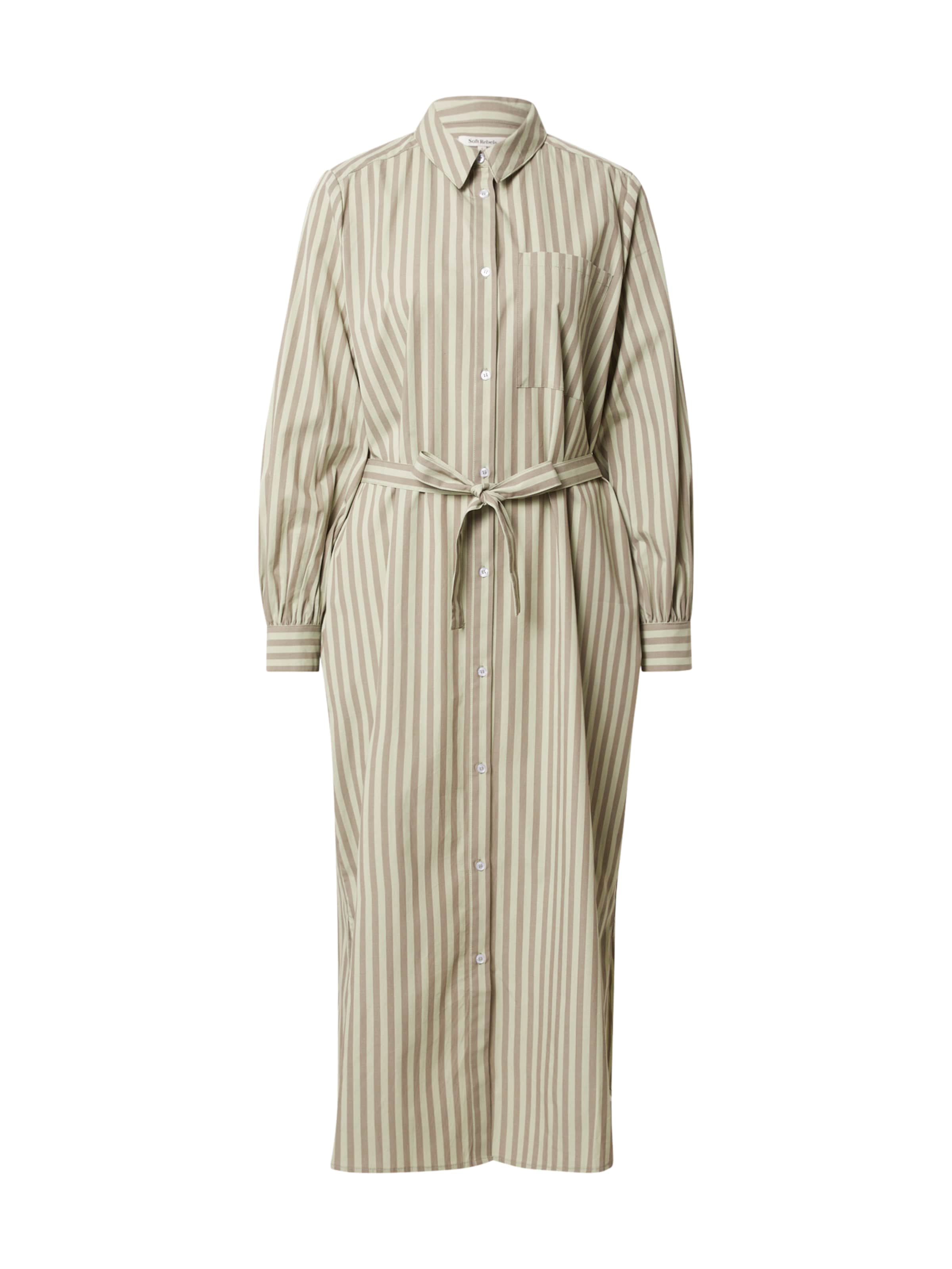 Robe-chemise 'Sutton' Soft Rebels en beige : devant