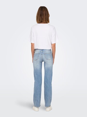 ONLY Baggy Jeans 'Blush' in Blauw