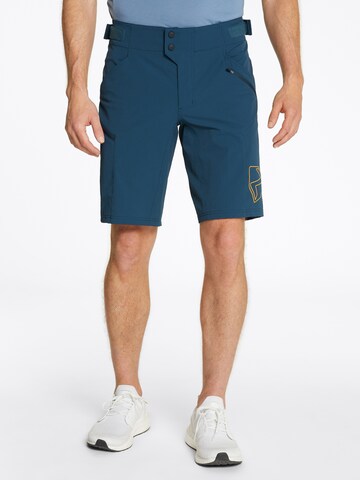 ZIENER Regular Workout Pants 'NONUS' in Blue: front