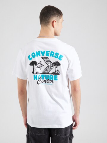 CONVERSE Tričko 'NATURE CENTER' – bílá: přední strana