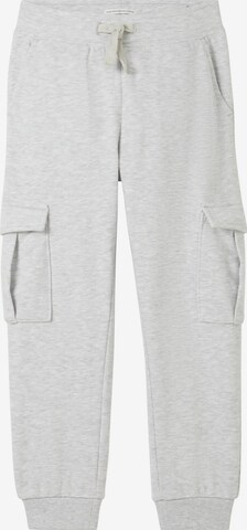 TOM TAILOR Tapered Broek in Grijs: voorkant