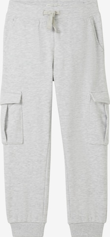 TOM TAILOR Tapered Pants in Grey: front