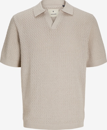 JACK & JONES Tröja 'PAULIN' i beige: framsida