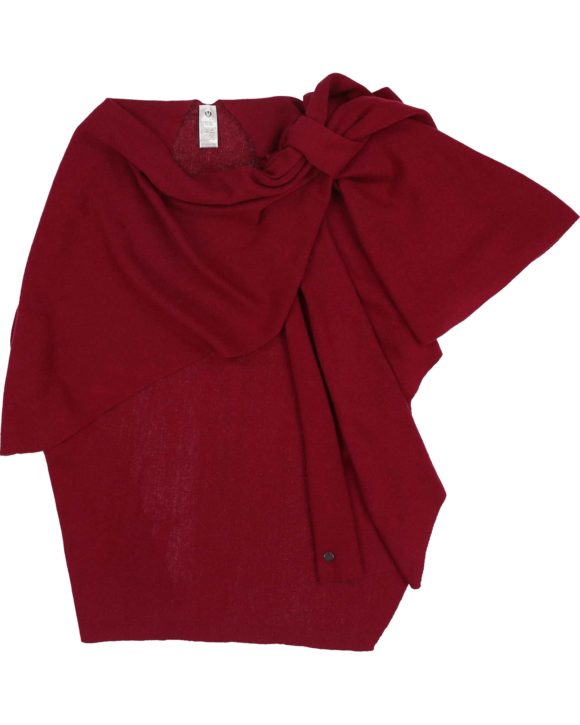 FRAAS Poncho in Rot: Vorderseite