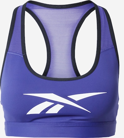 Reebok Soutien-gorge de sport 'Vector' en violet foncé / noir / blanc, Vue avec produit