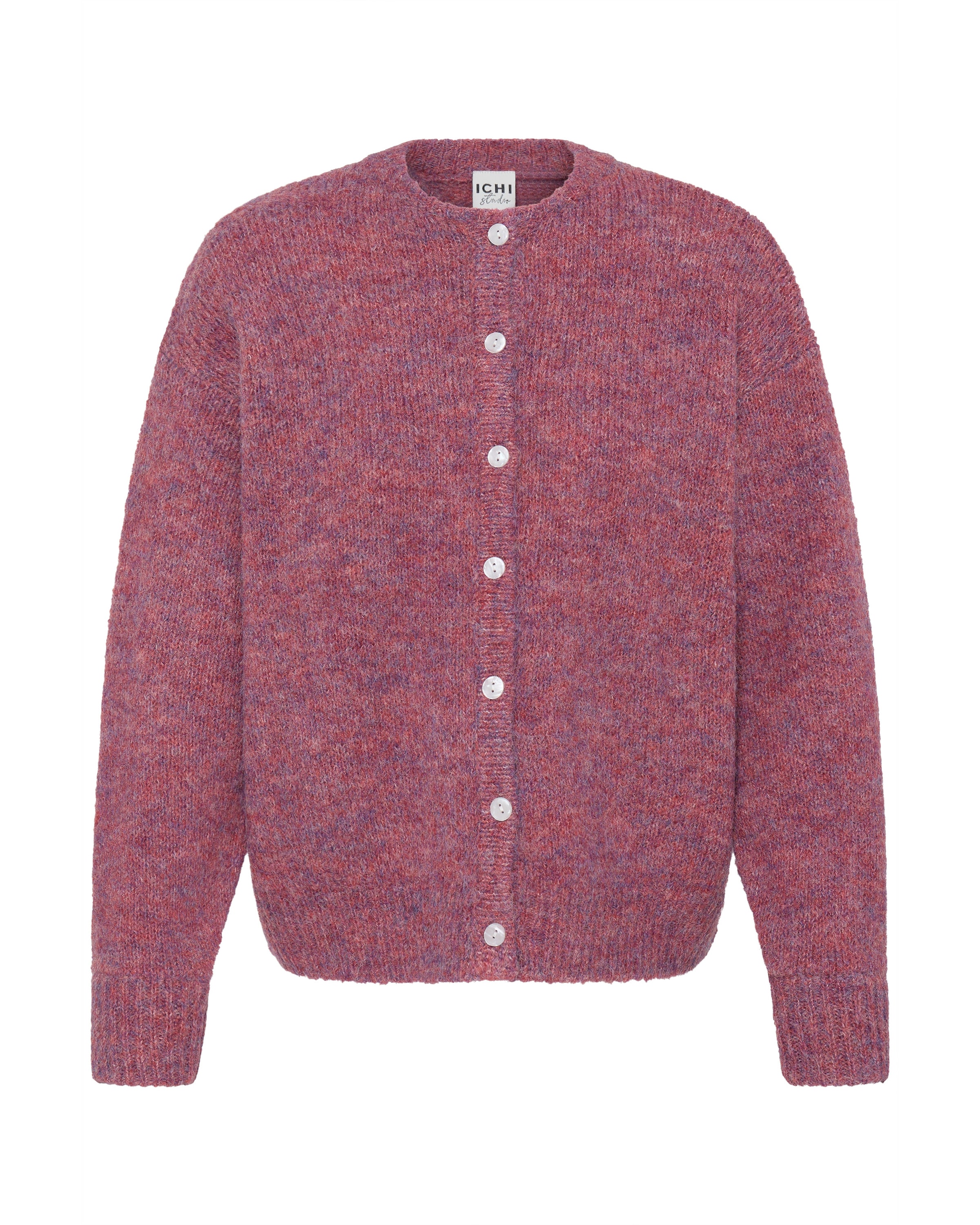 ICHI Knit cardigan 'IHBelablue' in L in Mottled pink, Item view