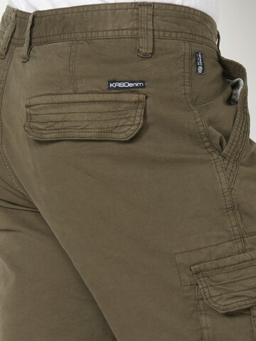 KOROSHI - regular Pantalón cargo en verde