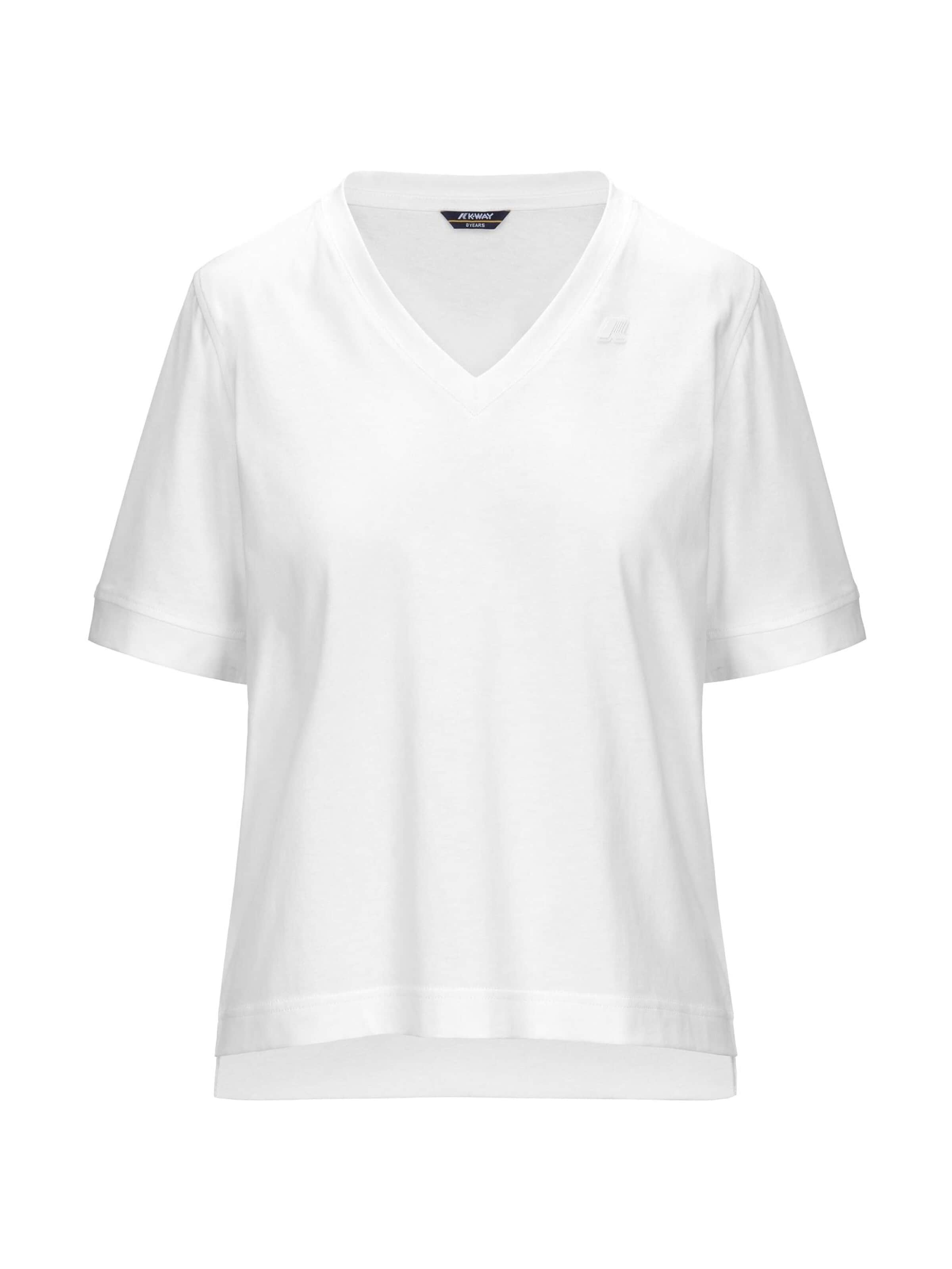 K-Way T-shirt 'K-WAY LEDA JERSEY T-Shirt e Polo' i vit: framsida