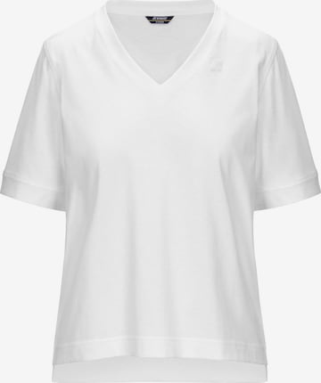 K-Way T-shirt 'K-WAY LEDA JERSEY T-Shirt e Polo' i vit: framsida