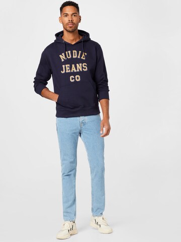Nudie Jeans Co Sweatshirt 'Franke' i blå