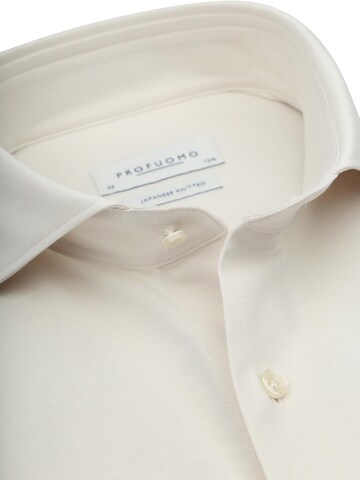 Profuomo Slim fit Button Up Shirt 'Sky Blue' in White