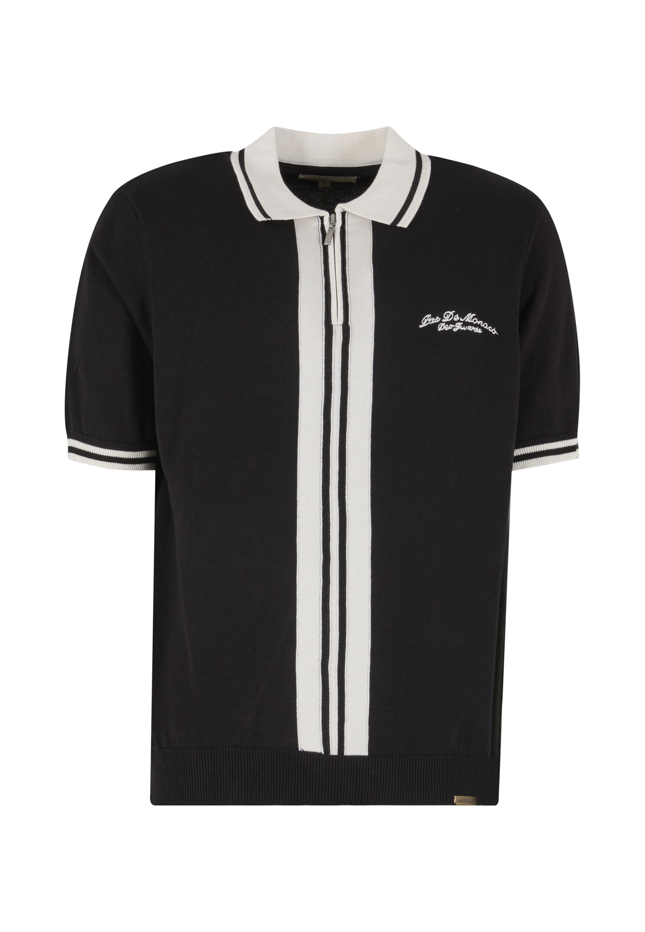T-Shirt Pas De Monaco en noir : devant