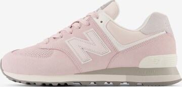 Baskets basses new balance en rose