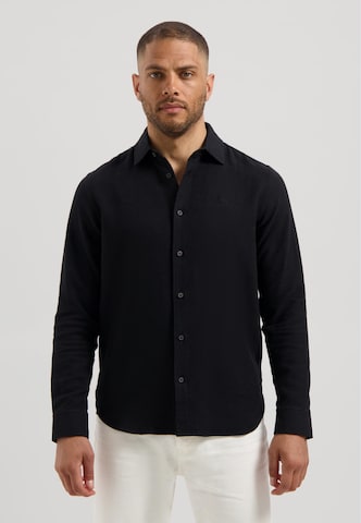 Coupe regular Chemise 'Alvin' Dstrezzed en noir : devant