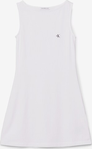 Calvin Klein Jeans Dress in White: front