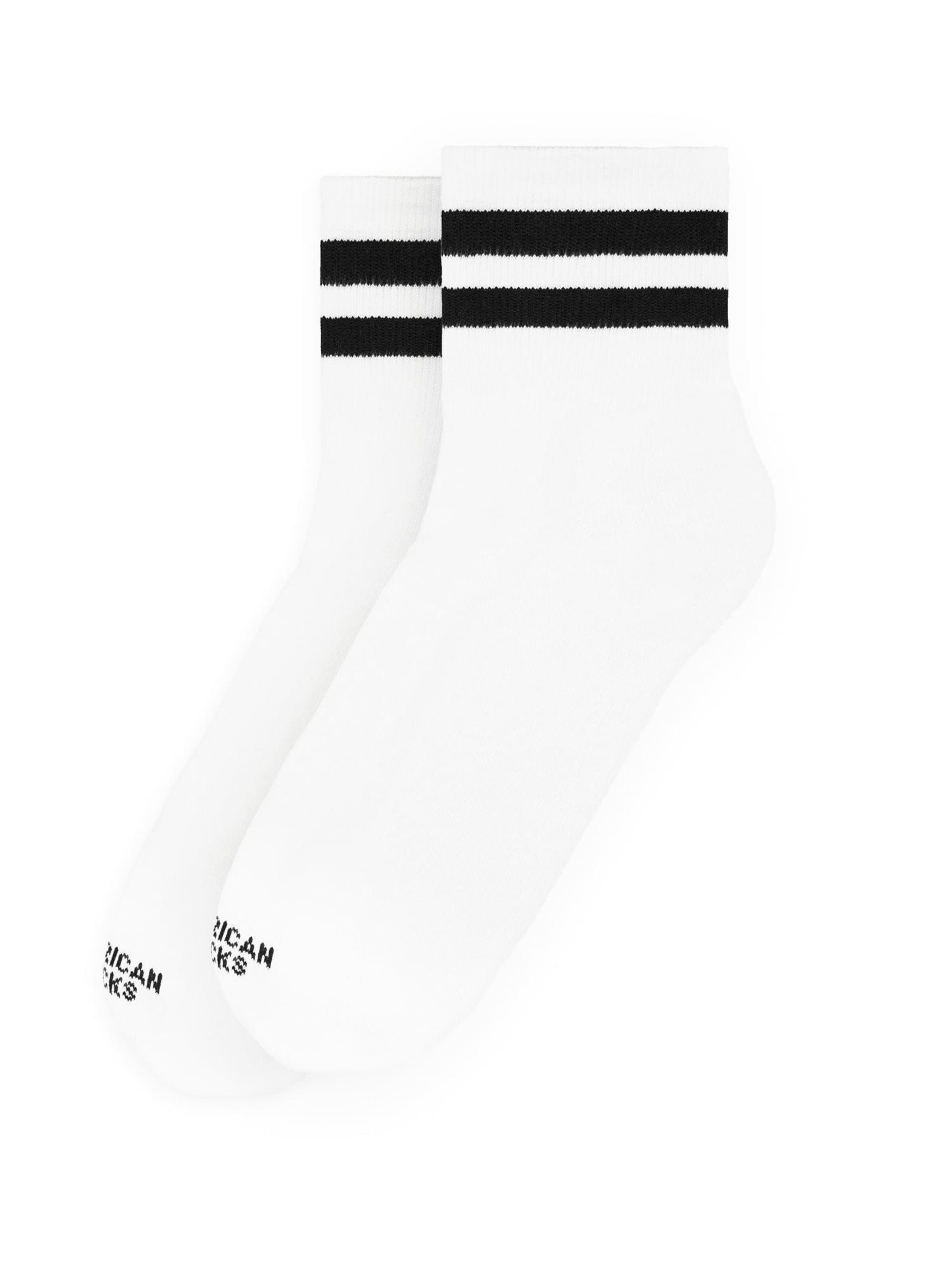 American Socks Füßlinge 'Old School'‌‌ in Weiß: Vorderseite