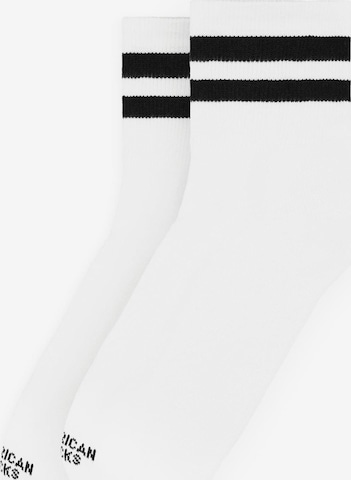 Chaussettes 'Old School' American Socks en blanc : devant