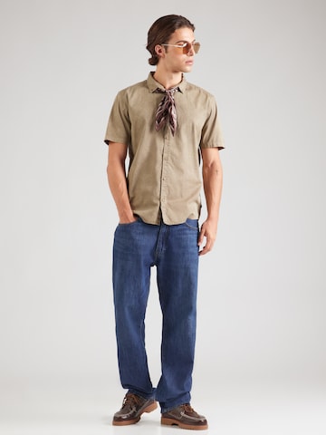QS Regular fit Πουκάμισο σε πράσινο