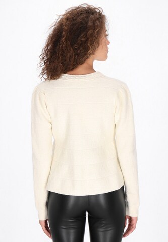 faina Knit Cardigan in White