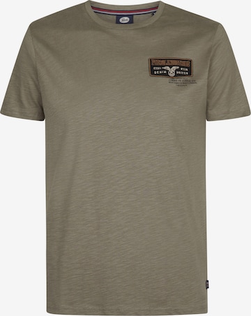 Petrol Industries T-shirt i grön: framsida