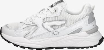 Baskets basses 'Grid-W L27' HUB en blanc : devant