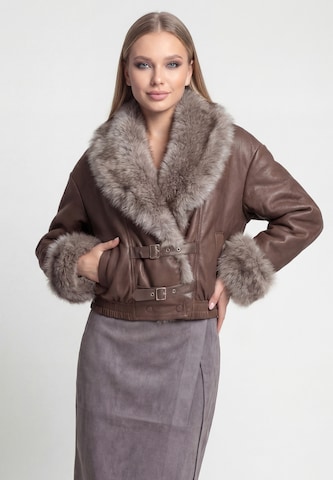 faina Jacke 'Glamour' in Braun: Vorderseite