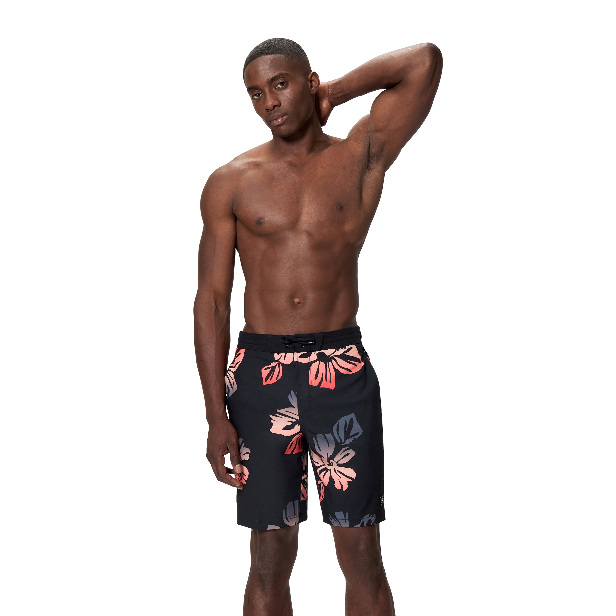 SPEEDO Athletic Swim Trunks in Black