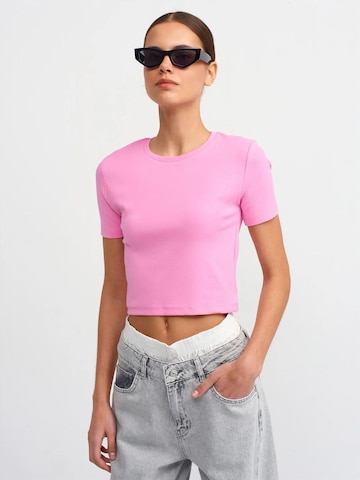 T-shirt Dilvin en rose : devant