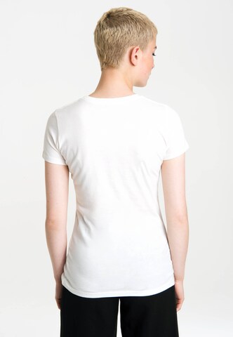LOGOSHIRT Shirt 'Black Widow' in White