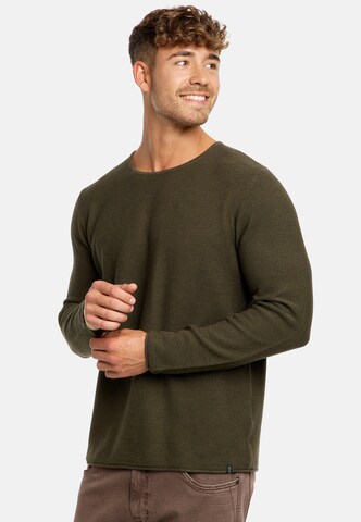INDICODE JEANS Sweater 'Loakim' in Green: front