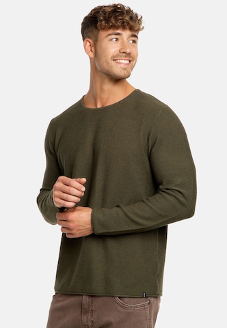 INDICODE JEANS Sweater 'Loakim' in Green: front
