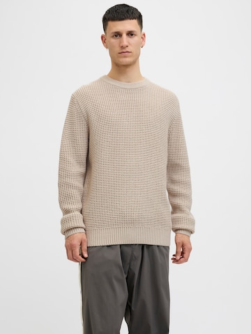 Pulover 'JJGLOBAL' de la JACK & JONES pe bej: față