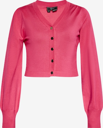 faina Knit Cardigan in Pink: front
