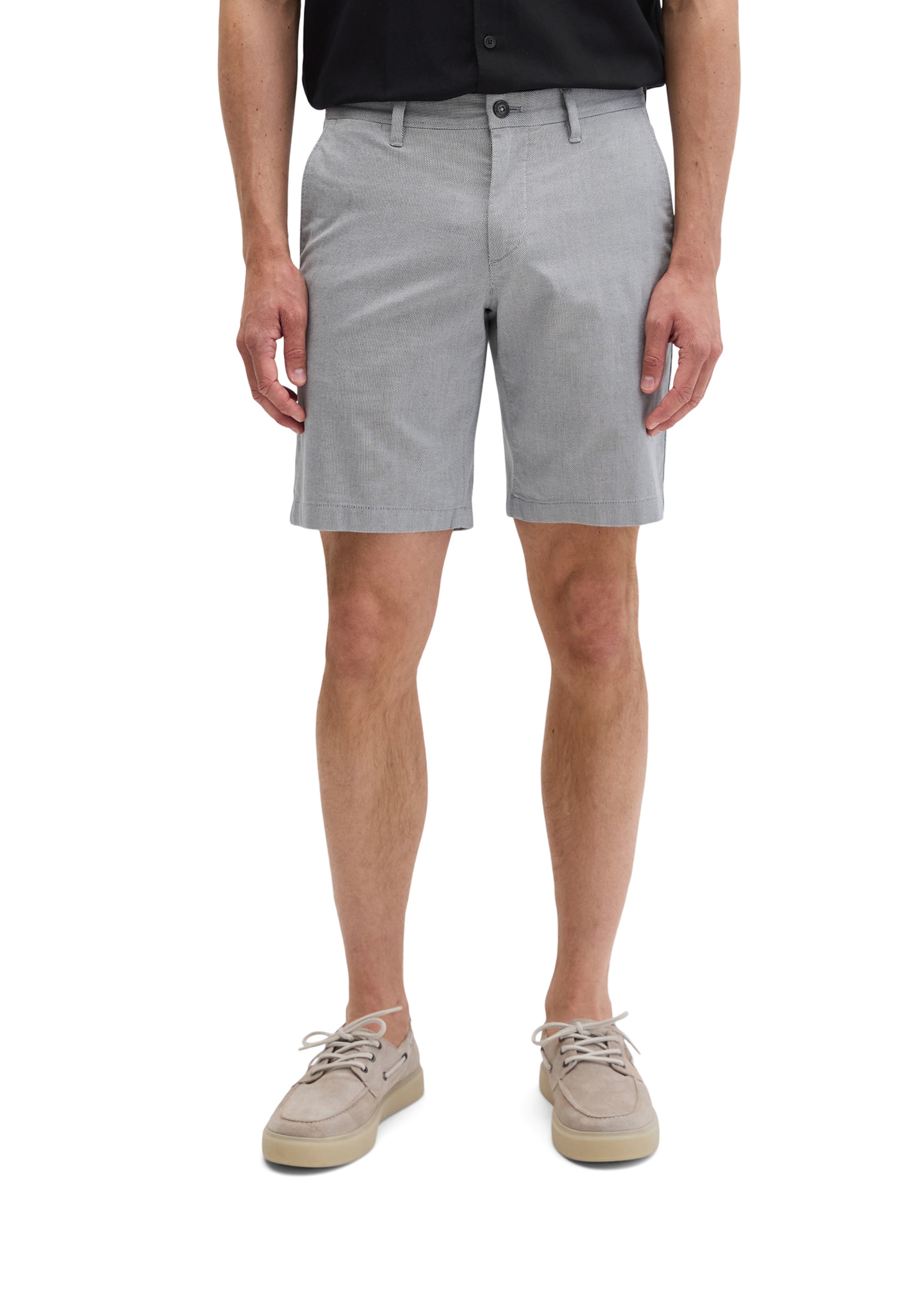 Marc O'Polo Slimfit Broek 'Salo' in Grijs: voorkant