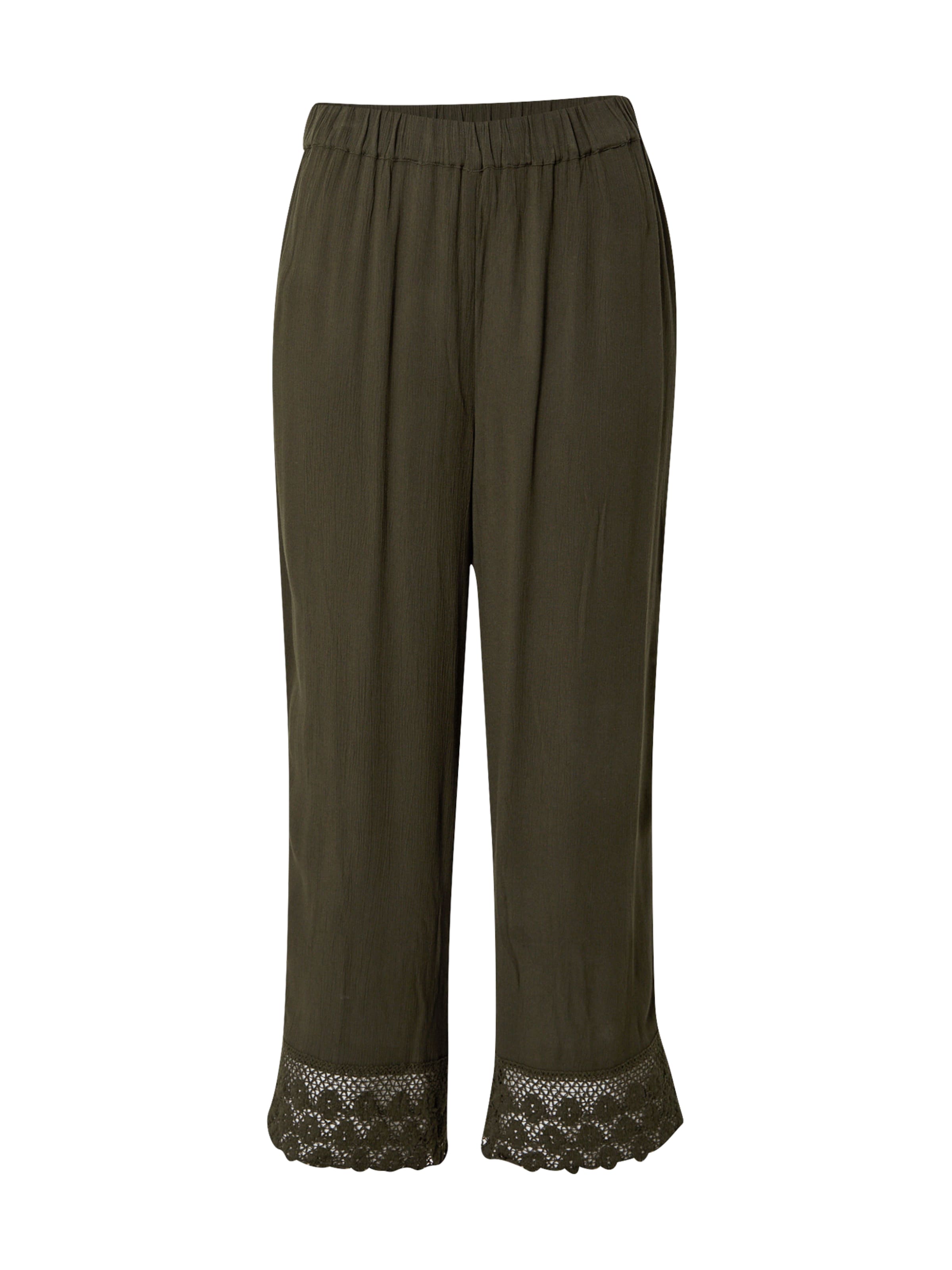ABOUT YOU Loose fit Trousers 'Carlene' in Green: front
