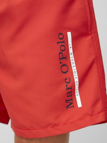 Marc O'Polo Zwemshorts 'Solids ' in Rood